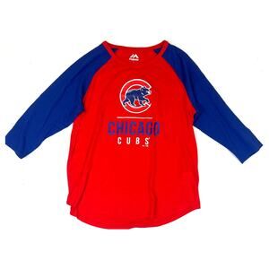 NWOT Majestic Chicago Cubs Baseball Shirt, Medium